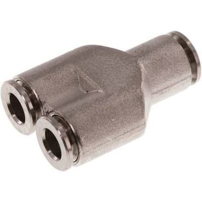 6mm Y-koppeling Messing Insteekfitting FKM