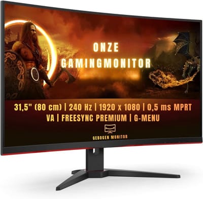 AHD® Gaming Monitor 240hz - Gaming Monitor - Zwart - ‎‎10cm x 48cm x 50cm