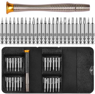 Oneay 25-delige precisie schroevendraaierset – Mini gereedschap voor brillen, telefoons, laptops en horloges