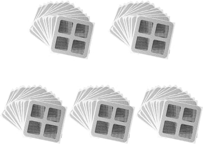 Hor Reparatie Tape - 50 Stuks - Hor Reparatie - Zelfklevend - Repareer Vliegenhor - Deurhor / Raamhor Repareren - Gootsteen Accessoires - Voor Het Repareren Van Ramen En Deuren - 10cm x 10cm