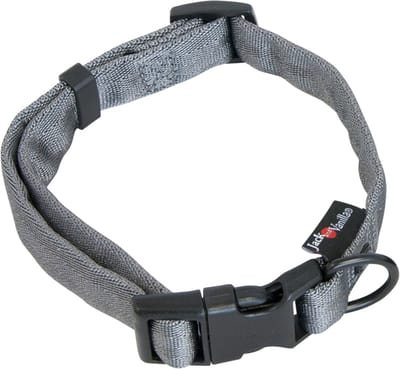 Jack and Vanilla - nylon halsband - XL 39-65 cm - grijs