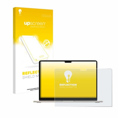upscreen - Screenprotector voor Apple MacBook Air 15" M3 2024 / M2 2022 - Folie Beschermfolie anti glare matte