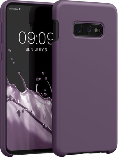 kwmobile telefoonhoesje geschikt voor Samsung Galaxy S10e - Hoesje met siliconen coating - Smartphone case in Bleke iris