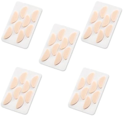 Brillenneuspads - 20 Paar - Neuspads - EVA Spons - Zachte - Zelfklevend - Antislip - Universele - Bril Neus Vleugel Kussens voor Brillen - Geschikt voor zonnebrillen, leesbrillen en sportbrillen - 19*8mm - Licht kaki