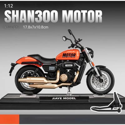 1:12 Shan 300 Motor Motorfiets Hoge Simulatie Diecast Metaallegering Modelauto Geluid Licht Verzameling Kinder Speelgoed Cadeaus M56