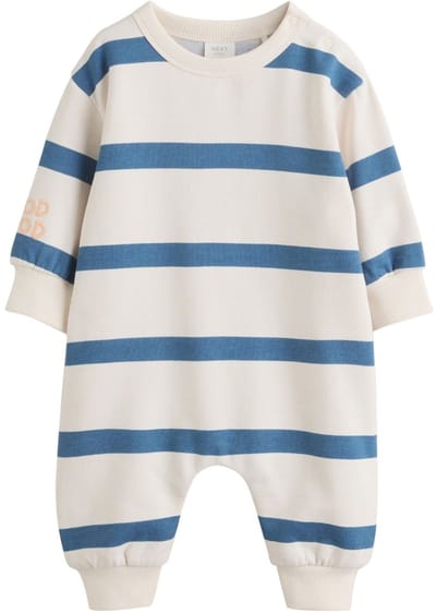 Next - Jongens - Babyrompertje van sweatshirtstof - Blauw