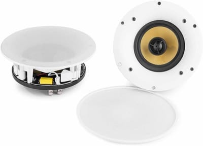Plafond Speakerset - Inbouw Audio - Muziek Streamen - Met WiFi en Bluetooth - 8 inch Woofer - Wit