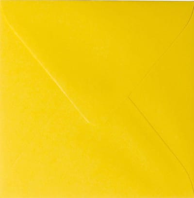 Enveloppen Geel - Kleine Poststukken - Uitnodigingen Versturen - Stevig 120 grams Papier - 10 x 10 cm - Intensief Geel