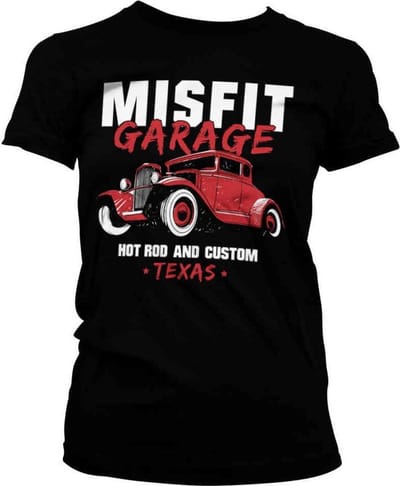 Misfit Garage Dames Tshirt -S- Hot Rod & Custom Zwart