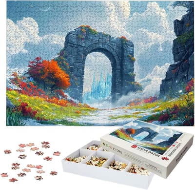 Puzzel 2000 stukjes - Landschapspuzzel Houten - Ontspanning Thuis - Lettermarkering Achterkant - 99.5 x 70.5 cm - Meerkleurig