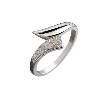 Zilver Dames Ring - Dames Ring met Zirkonia - Zirkonia Charisma Ring - Zilver 925 - Amona Jewelry
