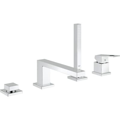 GROHE Eurocube Badkraan - Viergats badrandcombinatie - Chroom