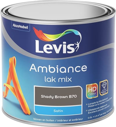Levis - Ambiance Lak Satin Mix - Shady Brown B70 - Mengverf - 0,5 L