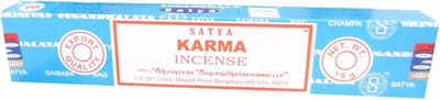 Satya Nag Champa wierook stokjes - Karma - 1x pakje van 12 stuks - 15 gram