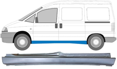 Volledige dorpel voor Fiat Scudo 1994-2007 / Links