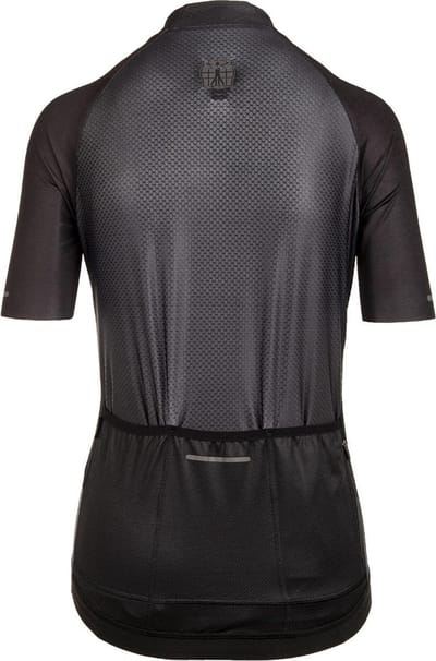 BIORACER Sprinter Coldblack - Fietsshirt Zomer - Dames - Zwart - Korte Mouw - UV & Ademend - Aansluitend - Maat XL