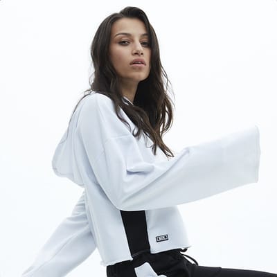 SCR. Wear - Nisha Hoodie - Sweatshirt - Dames Hoodie met Capuchon - Sportkleding Dames - Wit - M