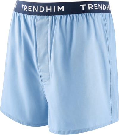 AirFeel | Loszittende katoenen boxershort in marineblauw en hemelsblauw