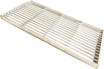 Kanaalrooster - Afvoerrooster Buiten - Efficiënte Drainage - Versterkt Rugontwerp - 3 cm Hoogte - Zilver