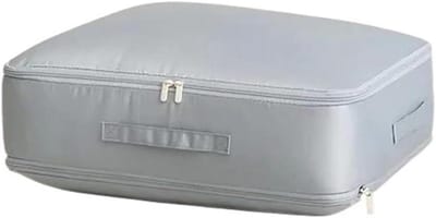 Opvouwbare Opbergzakken - Dekbed Tassen - Ruimte Besparen - Versterkte Handgrepen - 54 x 42 x 30 cm - Grijs