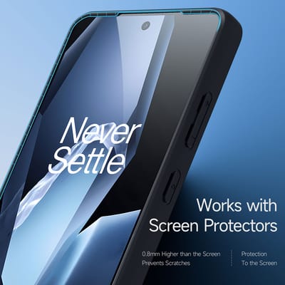 Dux Ducis Hoesje - Geschikt voor OnePlus 13R Hoesje - Dux Ducis Aimo Series - Transparant TPU Back Cover - Zwart
