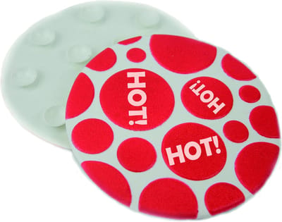 Famanu - Antislip badmat met stippen en warmtedetectie, veilige douchemat voor kinderen