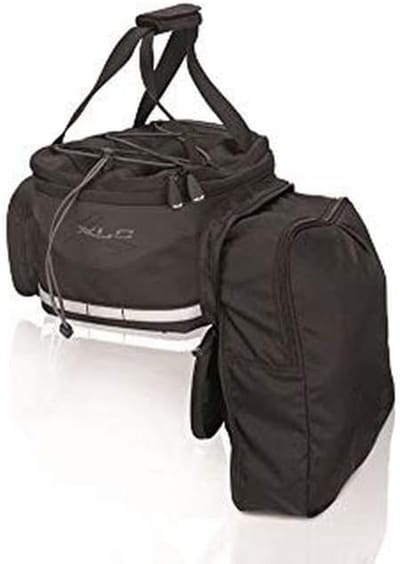 Fietstas Bagagedrager - Fiets Accessoire - Lange Fietstochten - Uitbreidbaar Compartiment - 16 Liter - Zwart Antraciet