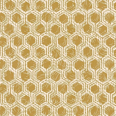 Grafisch behang Profhome 333273-GU vliesbehang glad met grafisch patroon mat goud beige 5,33 m2