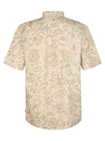 Petrol Industries - Heren All-over print overhemd Renegade - Wit - Maat XL