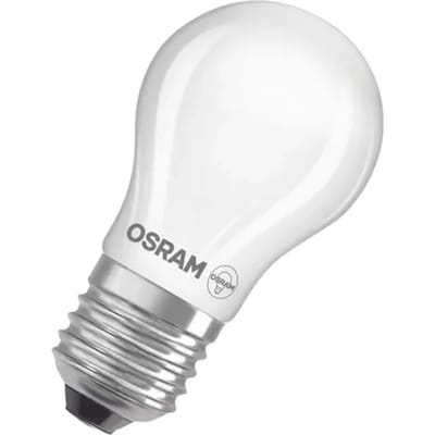 OSRAM LED-lamp Star mini bolvorm P40 filament, 2700 K warm wit, 3,4 W, E27, mat, 470 lm, 15.000 h, voor tafel- en pendelarmaturen, niet-verblindend