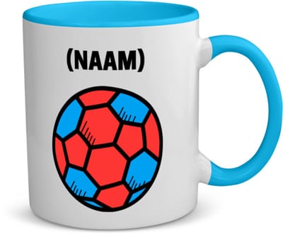 Akyol - handbal met eigen naam koffiemok - theemok - blauw - Handbal - handballer - sport - 350 ML inhoud