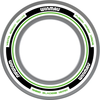 Winmau Advance White Green Dart Surround