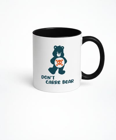 Don't Care Bear Mok - Unieke Koffiemok met Stoere Uitstraling