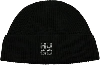 HUGO muts Sillo Hat Black zwart