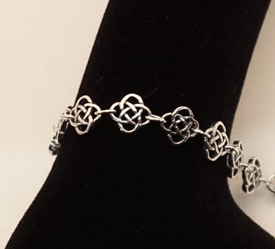 Zilveren armband van celtic knots - sterling zilveren armband van keltische knopen - vrouwelijke keltische armband gemaakte van 925 zilver - celtic armbanden zilver