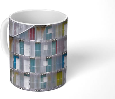 Mok - Koffiemok - Appartementen - Deuren - Architectuur - Trappen - Mokken - 350 ML - Beker - Koffiemokken - Theemok