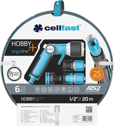 Hogedruk Tuinslang Set 20m 1/2" - 6-laags, UV-bestendig en Anti-twist Design