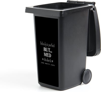 Container sticker Quote - Student - Medicijnen - 44x98 cm - Kliko sticker