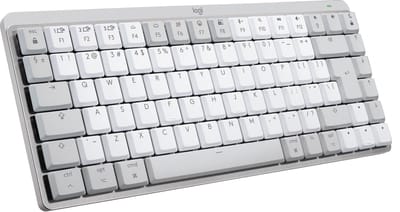 Logitech MX Mechanical Mini for Mac - Minimalist Draadloos Illuminated Performance Toetsenbord Pale Grijs - US - Toetsenbord - Engels (US international) - Grijs