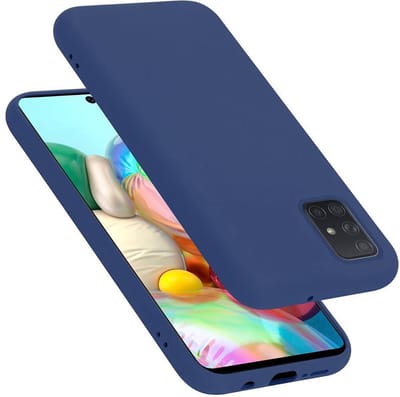 Cadorabo Hoesje geschikt voor Samsung Galaxy A51 4G / M40s in LIQUID BLAUW - Beschermhoes gemaakt van flexibel TPU silicone Case Cover