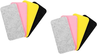Brillenhoesjes Vilt - Zonnebril Etui - Veilige Opslag - Zonder Sluiting - 12 Stuks - Diverse Kleuren
