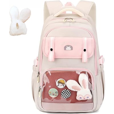 Schooltas voor Middelbare School Studenten Nieuwe Leuke Casual Reisrugzak Koreaanse Stijl Eenvoudige Rugzak Grote Capaciteit white