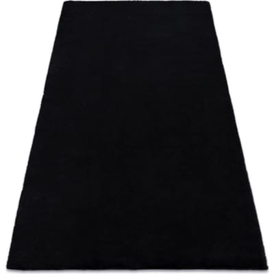 Kleden Rugsx Tapijt BUNNY zwart IMITATIE konijnenvacht 200x290 cm
