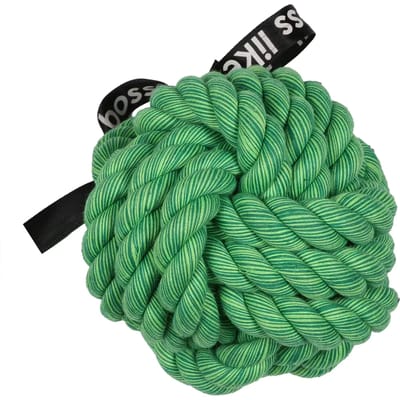 Ebi - Speelgoed Voor Dieren - Hond - 'ballin' Gevlochten Bal 10cm Groen - 1st