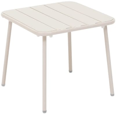 Hesperide Bijzettafel / tuin salon tafel Phuket - metaal - wit - 45 x 45 x 41 cm - voor buiten