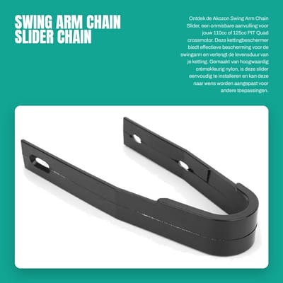 Dailygoods- Swingarm Kettingschuiver - Kettingschuiver/Buffer - Bescherming tegen Ketting - Eenvoudige Installatie - Nylon - Voor 110cc/125cc ATV