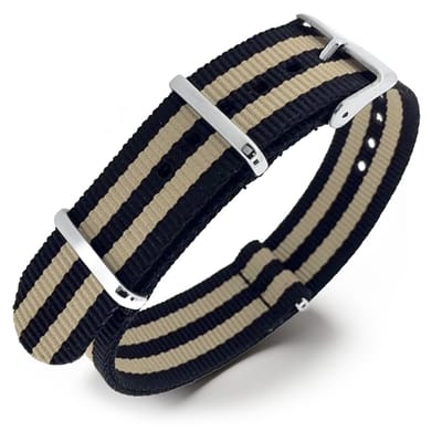 NATO Horlogeband G10 Military Nylon Strap - James Bond Khaki 18mm