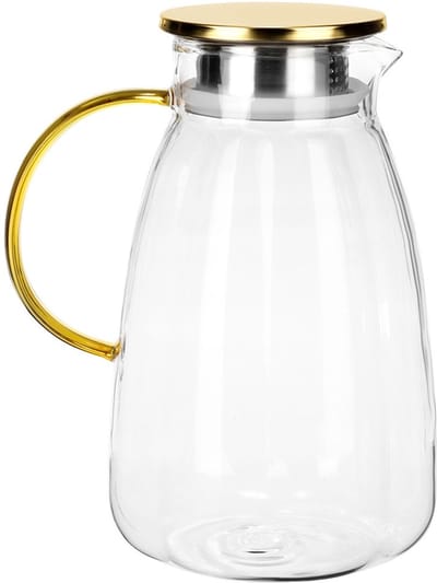 Glazen kan met deksel 2,2 l