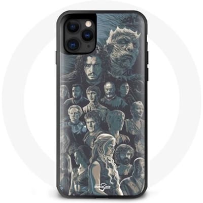 Coque - Game of Thrones - Iphone 11 - Souple - Protection - Affiche Personnages gris