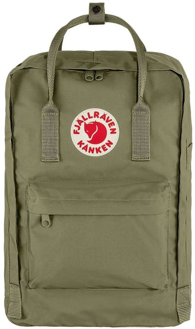 Fjällräven laptop rugzak rugzak met laptopvak Kånken Laptop 15" Green olijfgroen